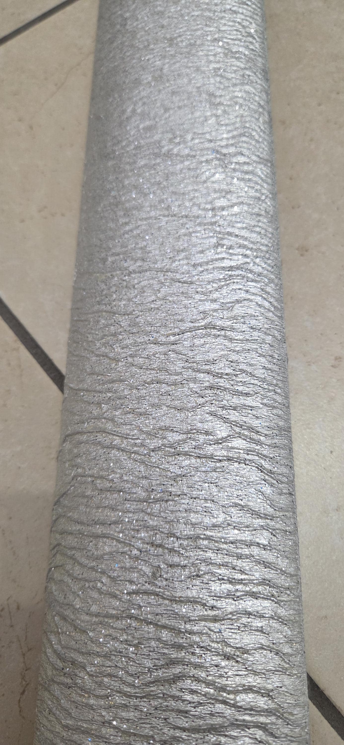 Quadro personalizzabile Mare su Tela con cornice decapè argento – Fatta a Mano con Swarovski e Glitter | Arredo casa/ufficio Classico e Moderno