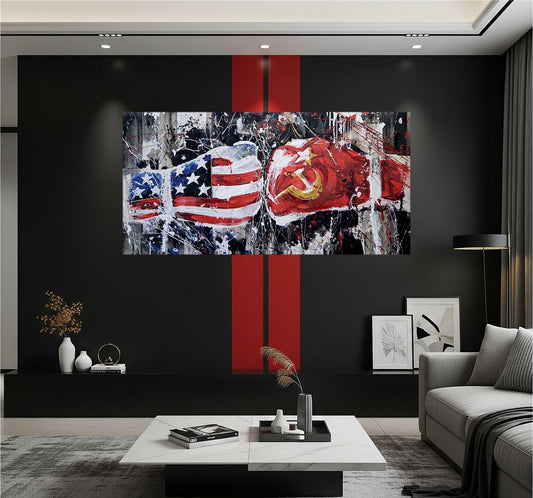 Quadro Rocky Balboa su Tela – Stampa Pittorica Fatta a Mano con Swarovski | Film Cult, Arredo Casa/Ufficio Moderno o Classico