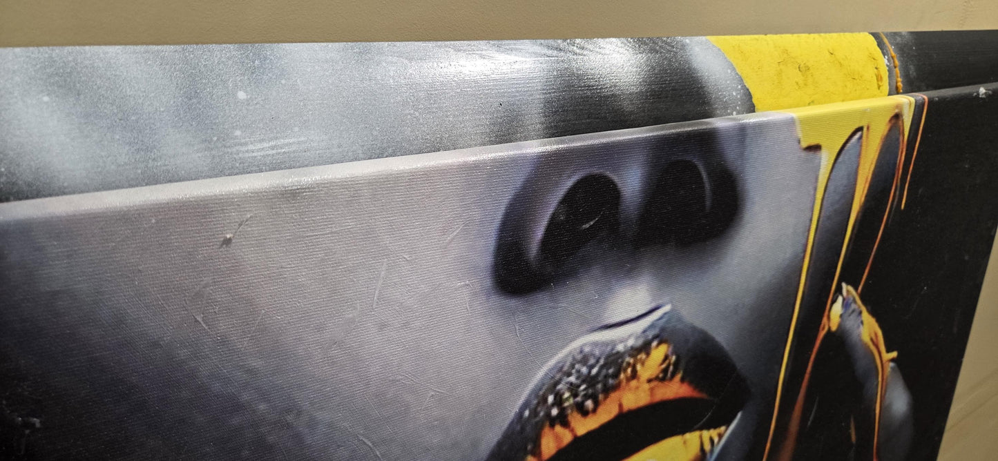 Quadro personalizzabile su Tela Pittorica con Cornice Fatta a Mano – Proseguimento Disegno Panorama | Arredo Casa Classico e Moderno