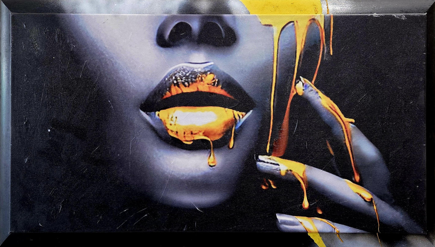 Quadro personalizzabile su Tela Pittorica con Cornice Fatta a Mano – Proseguimento Disegno Panorama | Arredo Casa Classico e Moderno