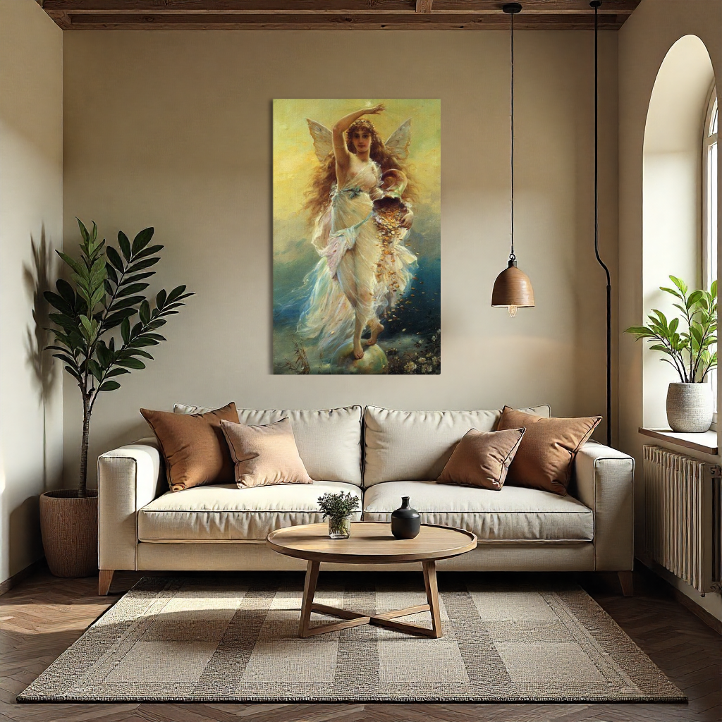 Quadro su Tela Personalizzato Dea della fortuna fatto a mano – Stampa moderna per Arredo Casa o Ufficio (Copia) (Copia) (Copia) (Copia) (Copia)