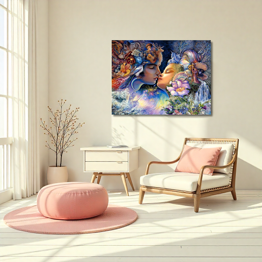 Quadro su Tela Personalizzato Dream Kiss fatto a mano – Stampa moderna per Arredo Casa o Ufficio (Copia) (Copia) (Copia) (Copia) (Copia) (Copia)
