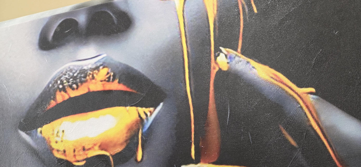 Quadro personalizzabile su Tela Pittorica con Cornice Fatta a Mano – Proseguimento Disegno Panorama | Arredo Casa Classico e Moderno