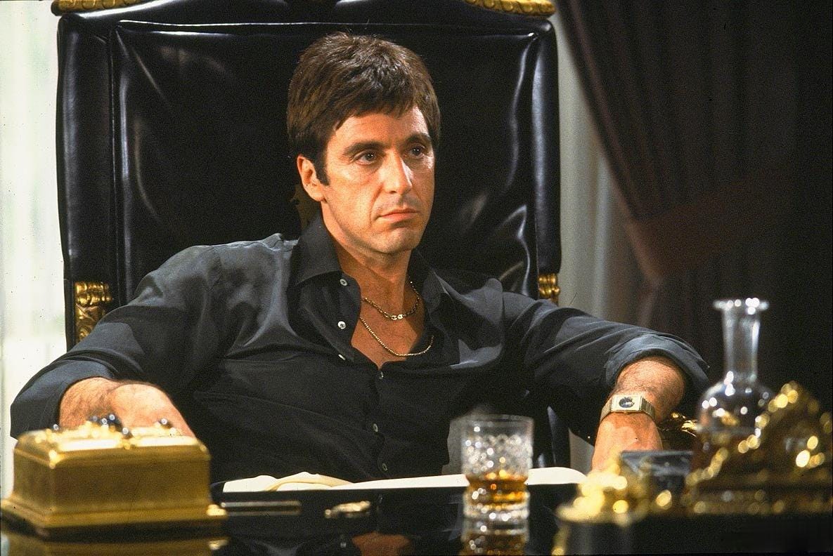 Quadro Personalizzabile Scarface Al Pacino – Tela Pittorica Fatta a Mano | Home Decor Classico e Moderno