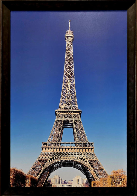 Stampa su Tela Personalizzata – Quadro Torre Eiffel Parigi con Cornice Swarovski e Glitter | Arredo Vintage, Classico o Moderno Casa/Ufficio