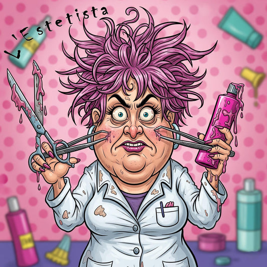 Quadro Caricatura Estetista– Bozzetto Originale su Tela | Idea Regalo Personalizzabile per Casa e Ufficio Classico, Moderno, Vintage