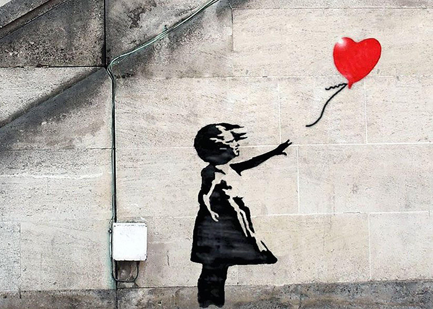 Quadro Banksy “Ragazza con palloncino” – Stampa su Tela Canvas | Street Art per Arredo Casa e Ufficio Moderno o Classico