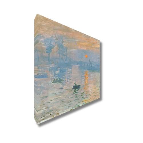 Quadro personalizzabile ispirato a Monet Sol Levante | Stampa su tela canvas fatta a mano | Arredo Classico o Moderno per Casa e Ufficio