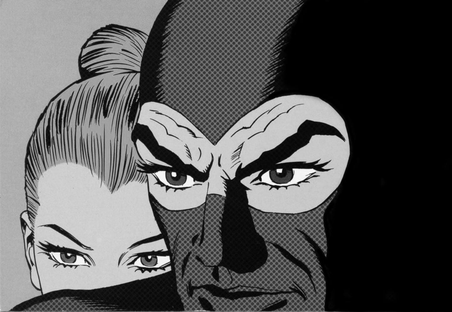 Quadro stampa su Tela canvas ispirato a Diabolik in bianco e nero fatto a mano –Stampa Moderna, Classica e Vintage per Arredo Casa o Ufficio