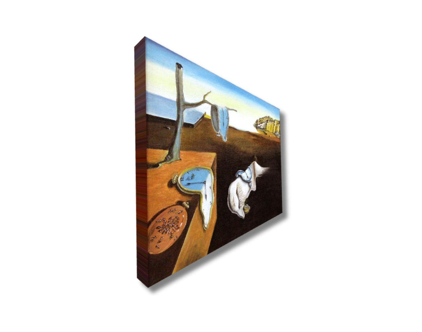 Quadro su Tela Personalizzato ispirato a Salvador Dalì La Persistenza Della Memoria Surrealismo – Stampa moderna per Arredo Casa o Ufficio