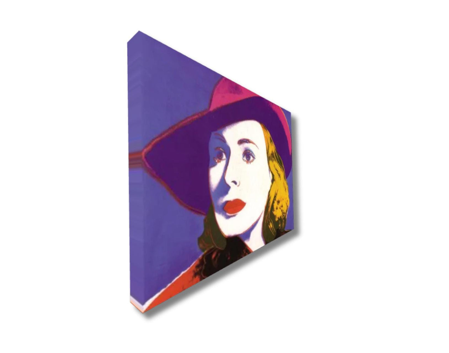 Stampa Artistica personalizzabile Ispirata a Andy Warhol Ingrid with hat Pop Art | Quadro su Tela per Arredo Moderno/Classico, Casa/Ufficio