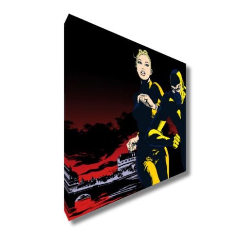Quadro personalizzabile su Tela Canvas Fatta a Mano ispirato a Diabolik a Roma | Arredo Classico o Moderno per Casa e Ufficio