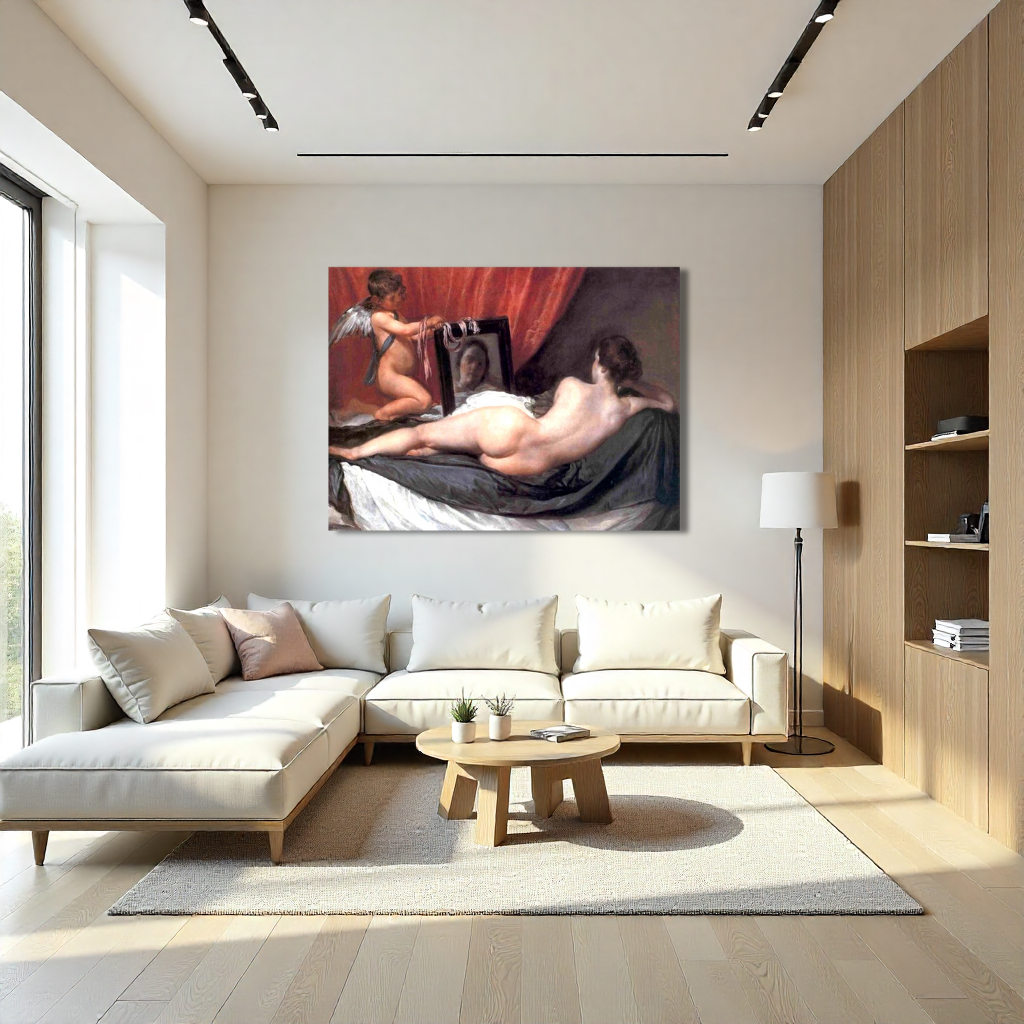 Quadro su Tela Personalizzato ispirato a Diego Velazquez Venere allo specchio fatto a mano – Stampa moderna per Arredo Casa o Ufficio (Copia) (Copia) (Copia) (Copia) (Copia) (Copia) (Copia) (Copia)