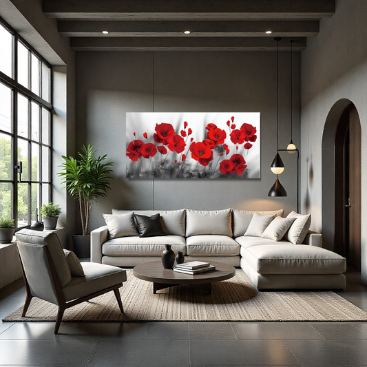Quadro fatto a mano I Papaveri – Arte su Tela con Effetto Pennellate | Arredo Parete Moderno o Classico (Copia) (Copia)