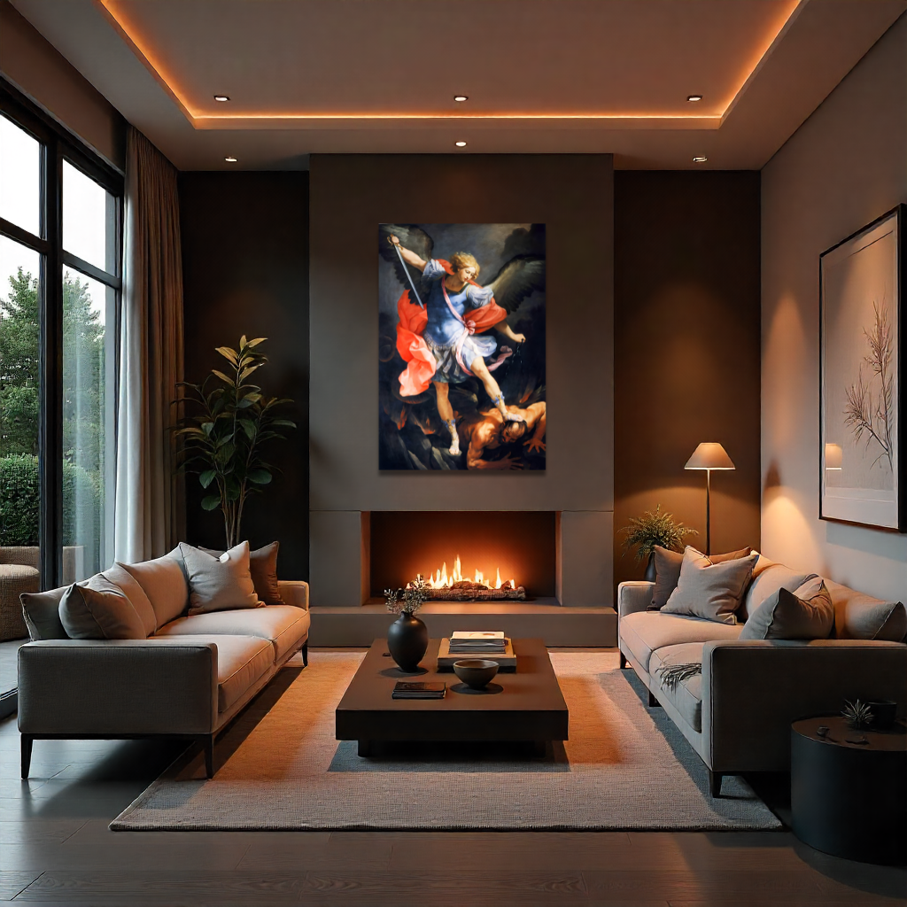 Quadro su Tela Personalizzato Arcangelo San Michele fatto a mano – Stampa moderna per Arredo Casa o Ufficio (Copia) (Copia) (Copia) (Copia) (Copia) (Copia) (Copia)